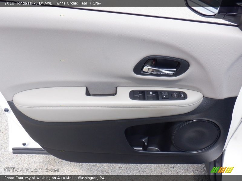 White Orchid Pearl / Gray 2018 Honda HR-V LX AWD