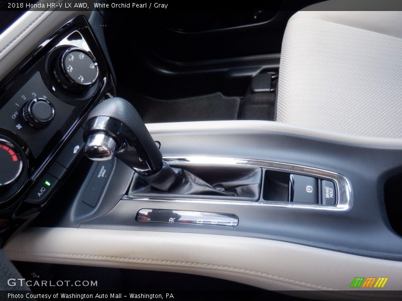 White Orchid Pearl / Gray 2018 Honda HR-V LX AWD
