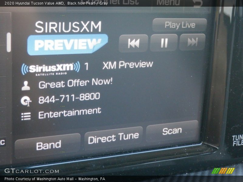 Black Noir Pearl / Gray 2020 Hyundai Tucson Value AWD