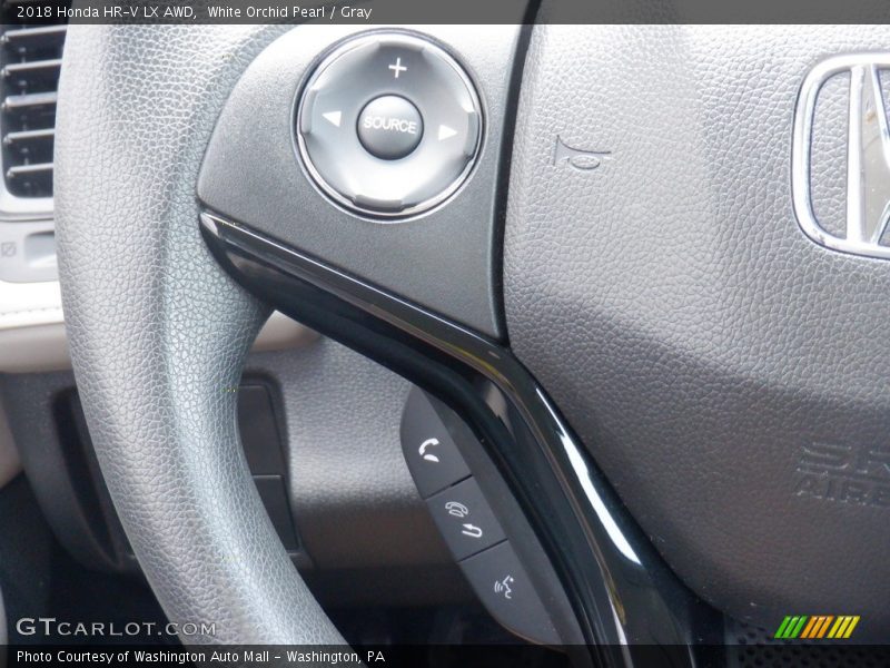 White Orchid Pearl / Gray 2018 Honda HR-V LX AWD