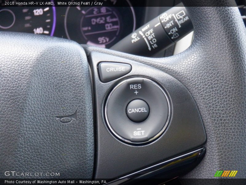 White Orchid Pearl / Gray 2018 Honda HR-V LX AWD