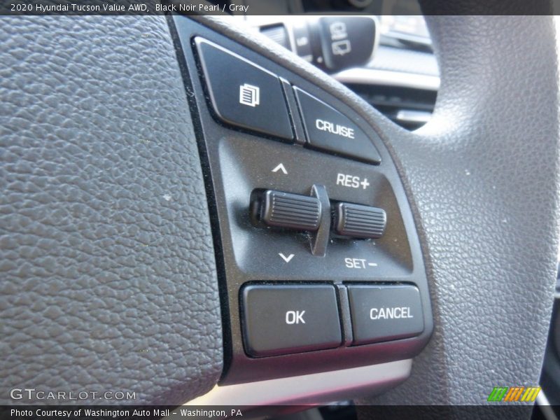Black Noir Pearl / Gray 2020 Hyundai Tucson Value AWD