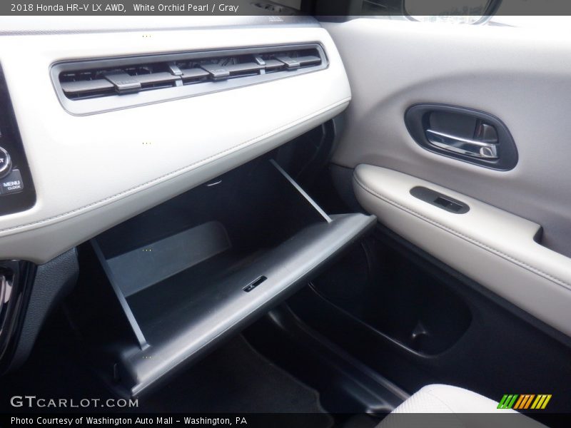 White Orchid Pearl / Gray 2018 Honda HR-V LX AWD