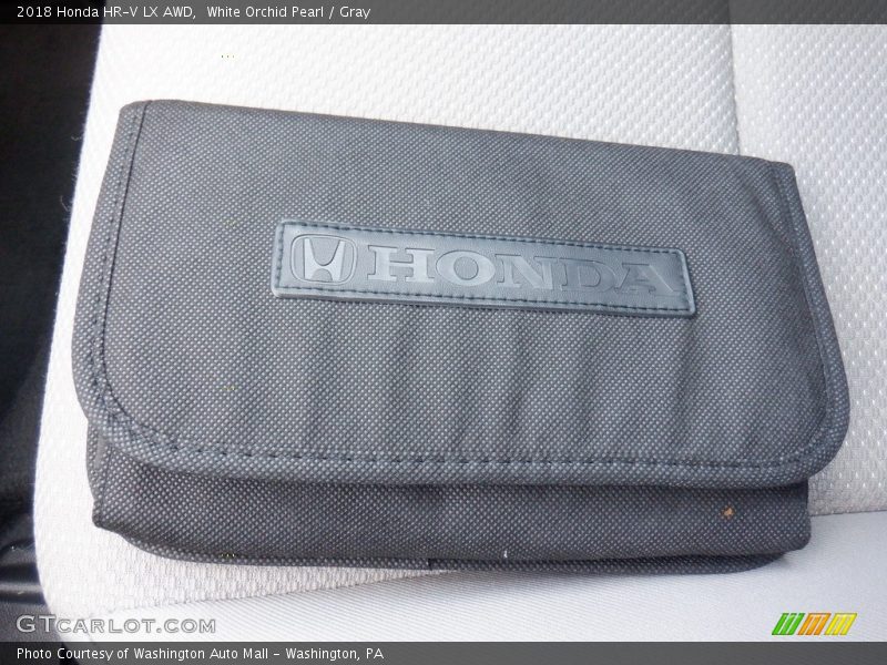White Orchid Pearl / Gray 2018 Honda HR-V LX AWD