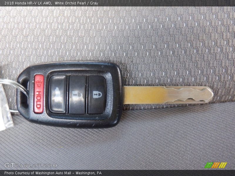 White Orchid Pearl / Gray 2018 Honda HR-V LX AWD