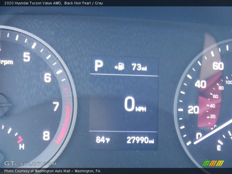 Black Noir Pearl / Gray 2020 Hyundai Tucson Value AWD