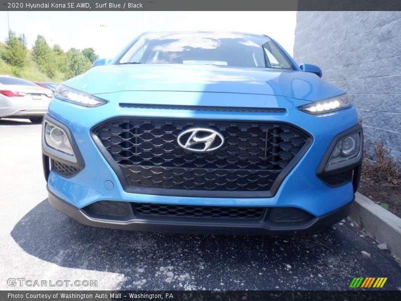 Surf Blue / Black 2020 Hyundai Kona SE AWD