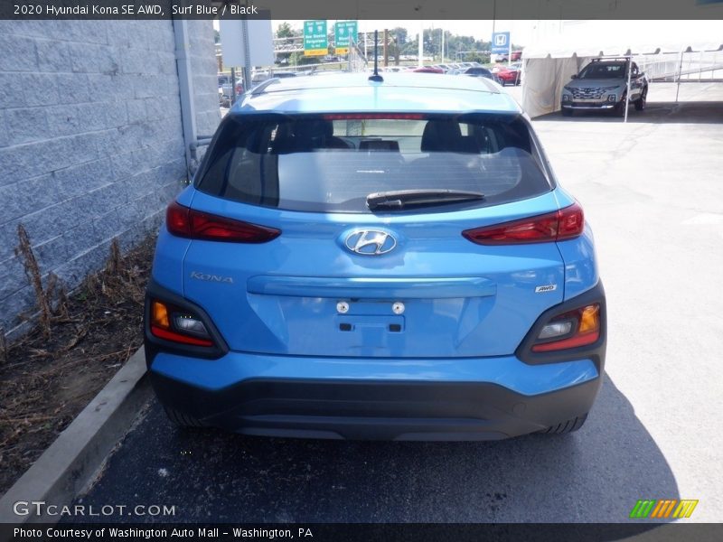 Surf Blue / Black 2020 Hyundai Kona SE AWD