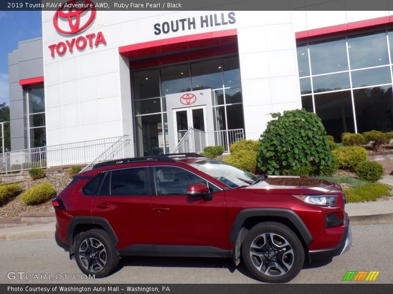 Ruby Flare Pearl / Black 2019 Toyota RAV4 Adventure AWD