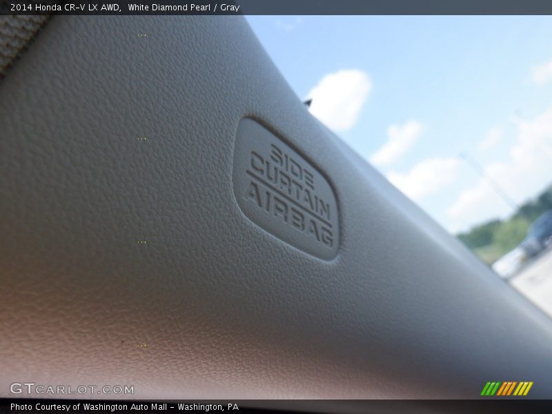 White Diamond Pearl / Gray 2014 Honda CR-V LX AWD
