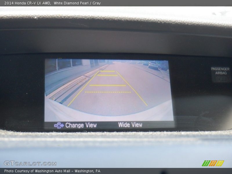 White Diamond Pearl / Gray 2014 Honda CR-V LX AWD