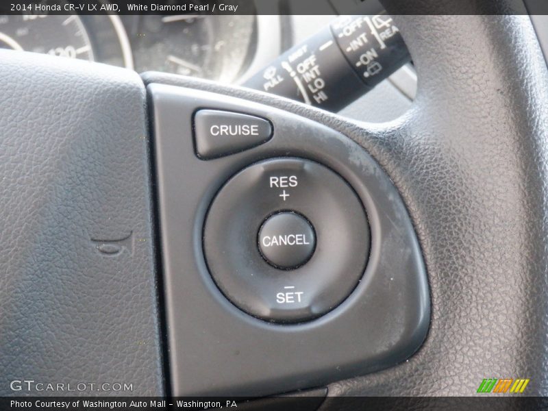 White Diamond Pearl / Gray 2014 Honda CR-V LX AWD