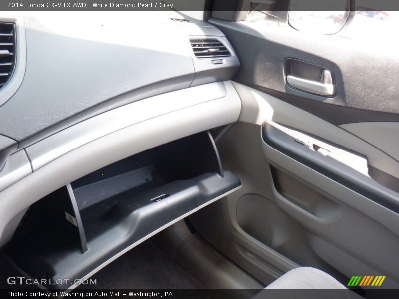 White Diamond Pearl / Gray 2014 Honda CR-V LX AWD
