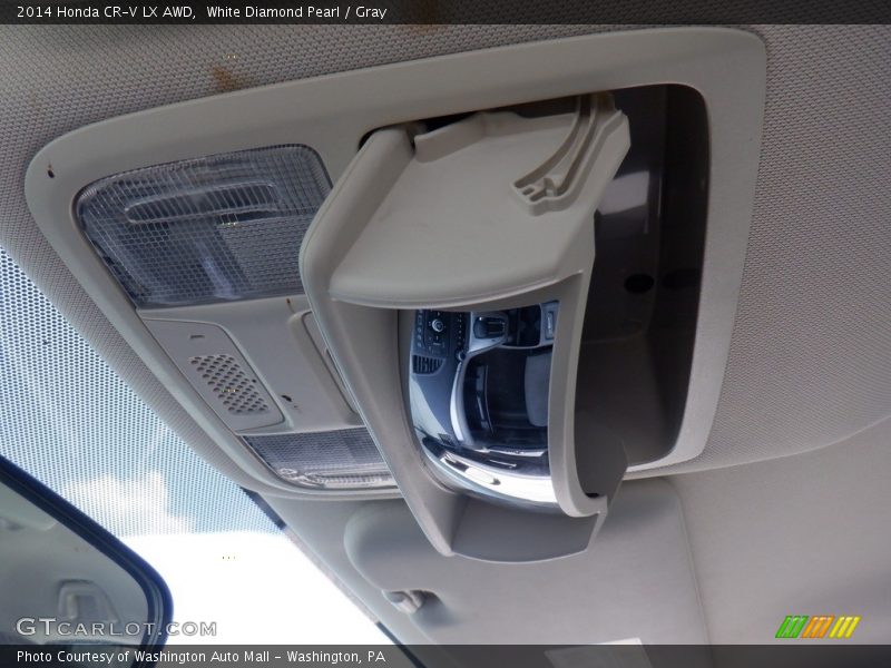 White Diamond Pearl / Gray 2014 Honda CR-V LX AWD