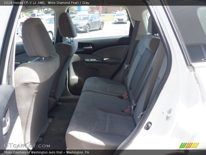 White Diamond Pearl / Gray 2014 Honda CR-V LX AWD