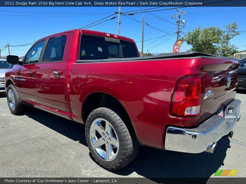 Deep Molten Red Pearl / Dark Slate Gray/Medium Graystone 2012 Dodge Ram 1500 Big Horn Crew Cab 4x4