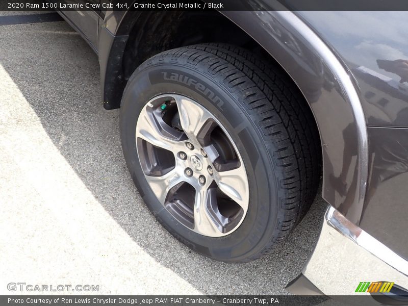 Granite Crystal Metallic / Black 2020 Ram 1500 Laramie Crew Cab 4x4