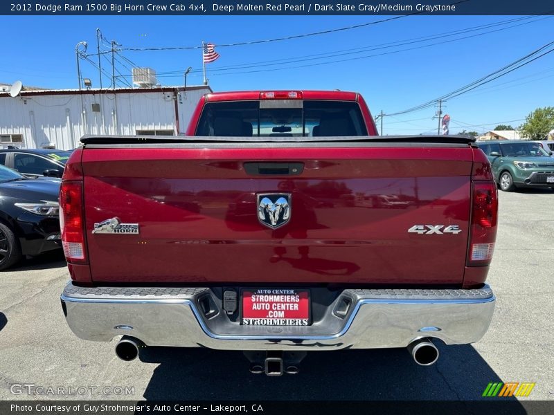 Deep Molten Red Pearl / Dark Slate Gray/Medium Graystone 2012 Dodge Ram 1500 Big Horn Crew Cab 4x4