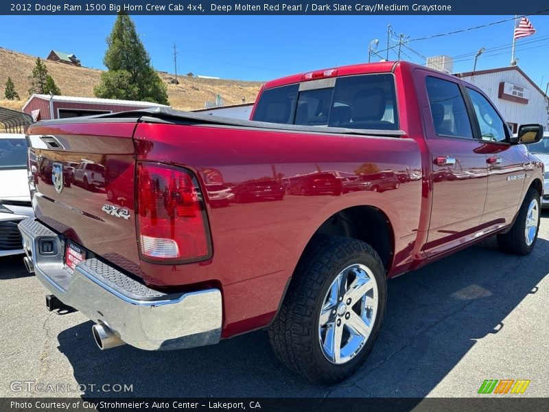 Deep Molten Red Pearl / Dark Slate Gray/Medium Graystone 2012 Dodge Ram 1500 Big Horn Crew Cab 4x4