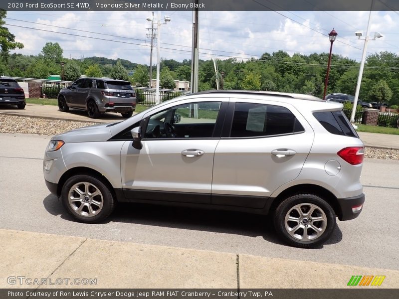 Moondust Silver Metallic / Ebony Black 2020 Ford EcoSport SE 4WD