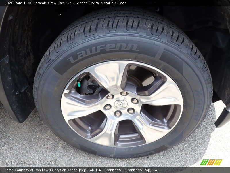 Granite Crystal Metallic / Black 2020 Ram 1500 Laramie Crew Cab 4x4
