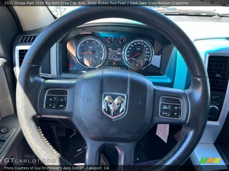Deep Molten Red Pearl / Dark Slate Gray/Medium Graystone 2012 Dodge Ram 1500 Big Horn Crew Cab 4x4