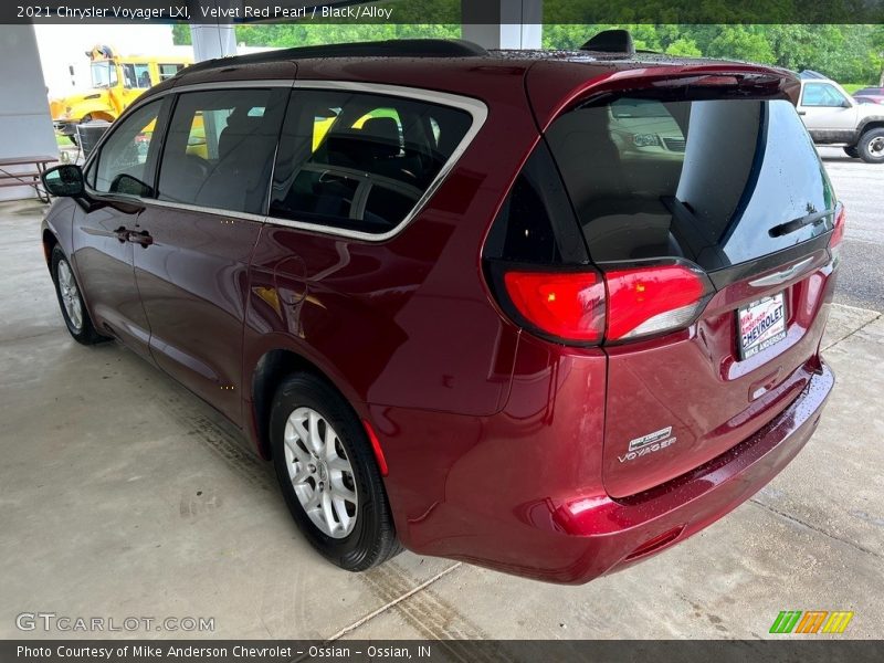 Velvet Red Pearl / Black/Alloy 2021 Chrysler Voyager LXI