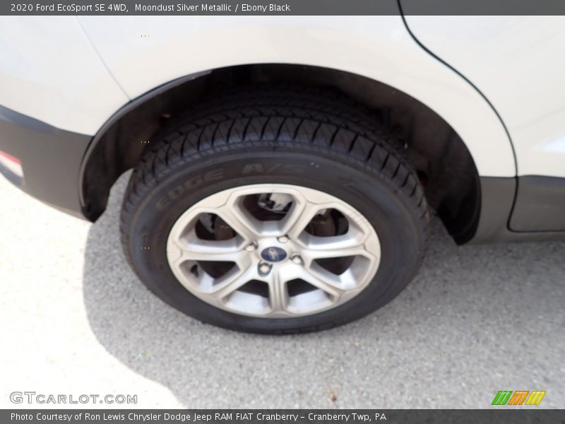Moondust Silver Metallic / Ebony Black 2020 Ford EcoSport SE 4WD