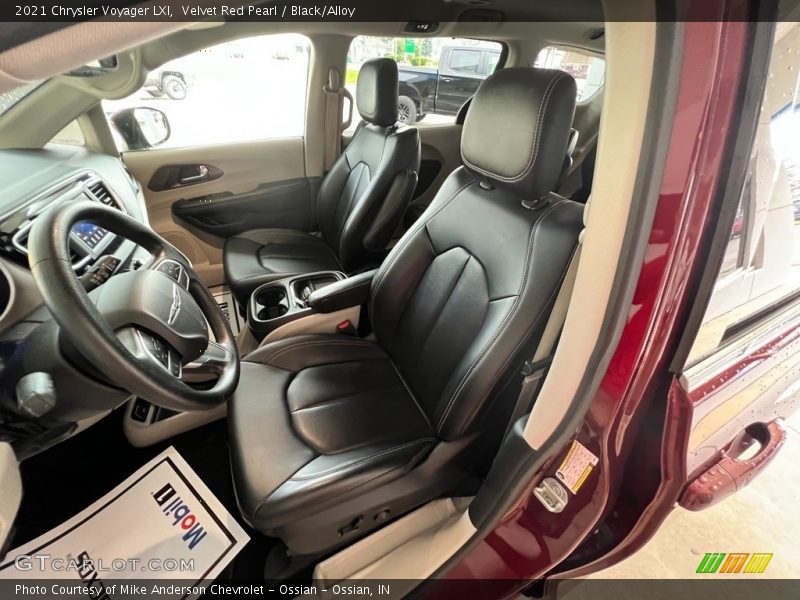Velvet Red Pearl / Black/Alloy 2021 Chrysler Voyager LXI
