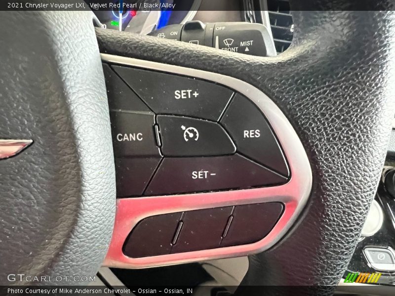 Velvet Red Pearl / Black/Alloy 2021 Chrysler Voyager LXI