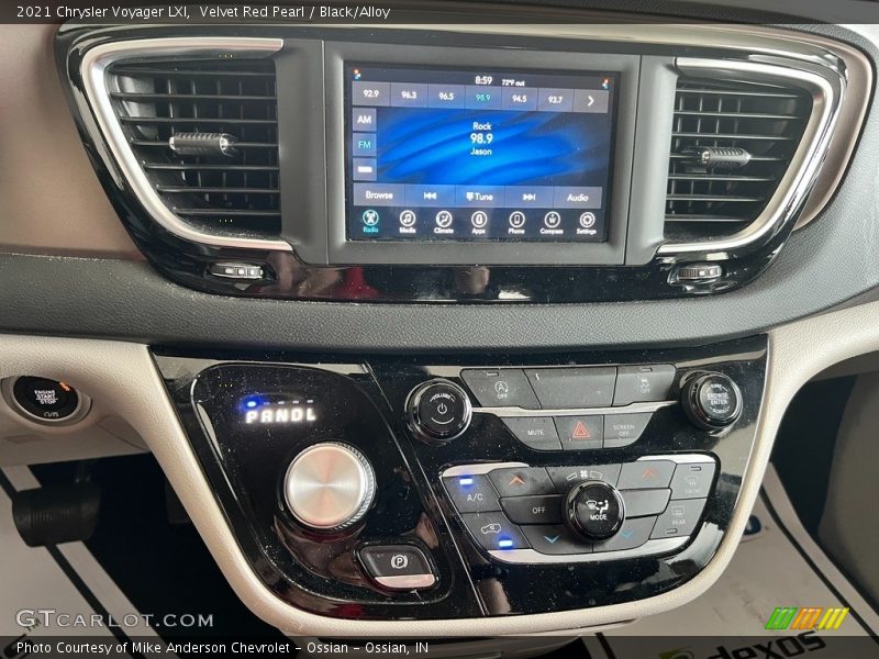 Velvet Red Pearl / Black/Alloy 2021 Chrysler Voyager LXI