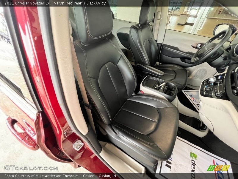 Velvet Red Pearl / Black/Alloy 2021 Chrysler Voyager LXI