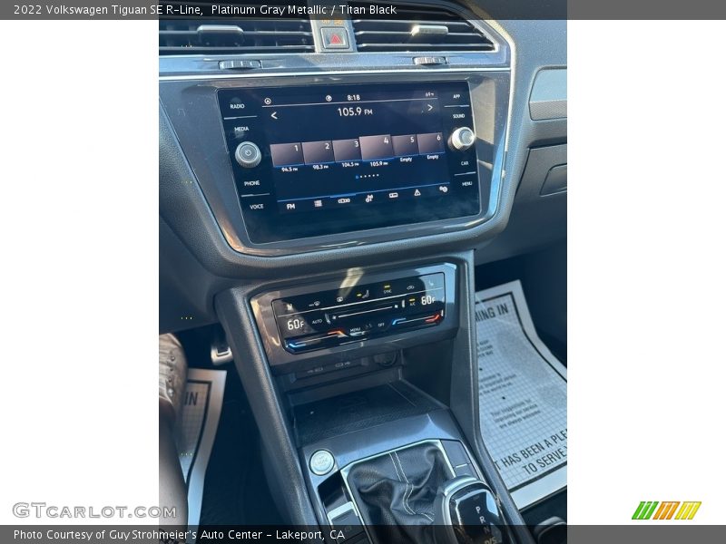 Controls of 2022 Tiguan SE R-Line