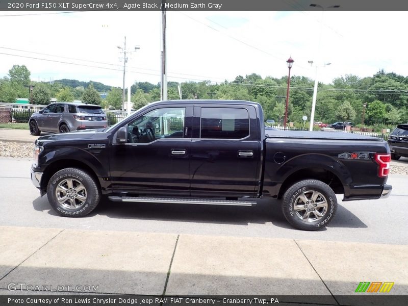 Agate Black / Medium Earth Gray 2020 Ford F150 XLT SuperCrew 4x4