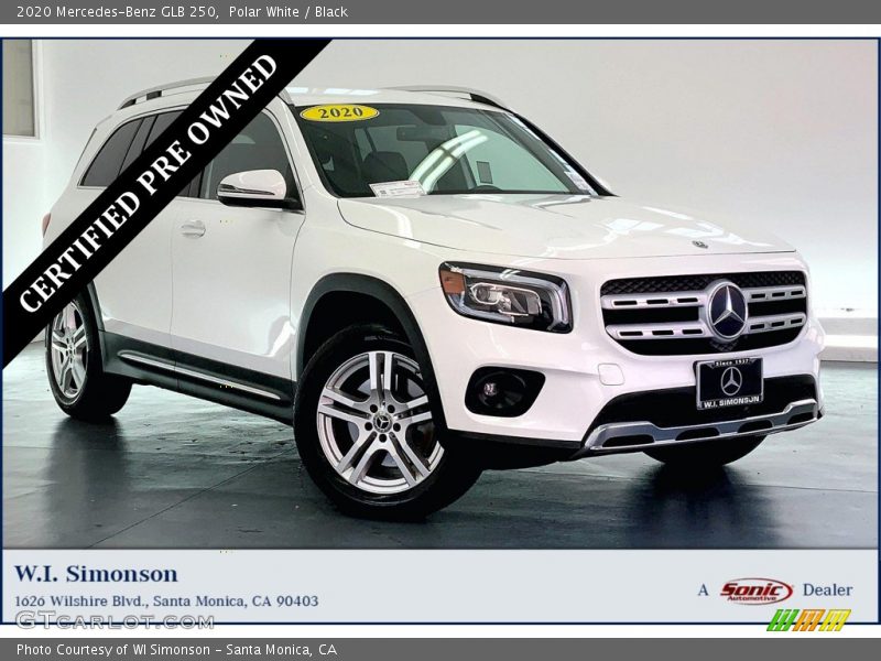 Polar White / Black 2020 Mercedes-Benz GLB 250