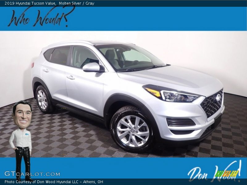 Molten Silver / Gray 2019 Hyundai Tucson Value