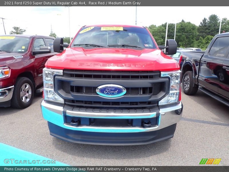 Race Red / Medium Earth Gray 2021 Ford F250 Super Duty XL Regular Cab 4x4