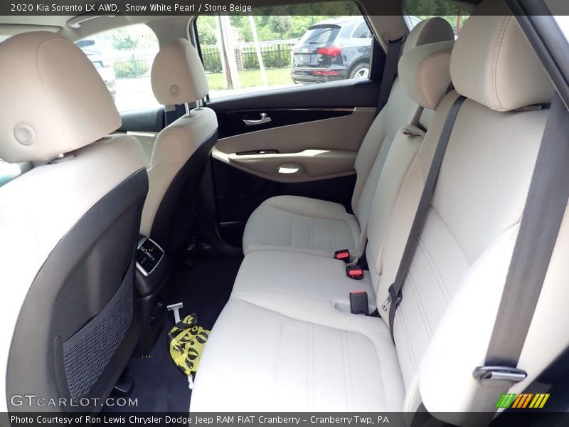 Snow White Pearl / Stone Beige 2020 Kia Sorento LX AWD