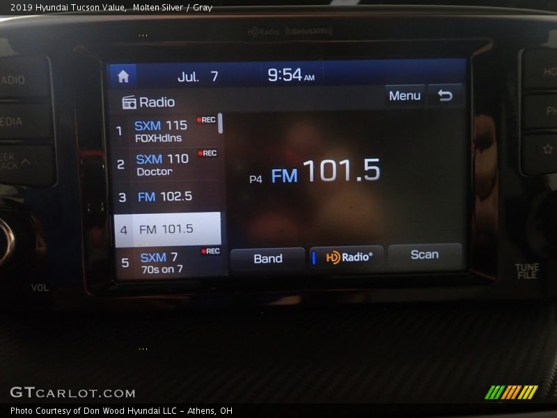 Molten Silver / Gray 2019 Hyundai Tucson Value