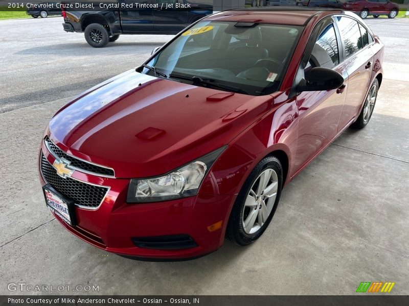 Crystal Red Tintcoat / Jet Black 2014 Chevrolet Cruze Diesel