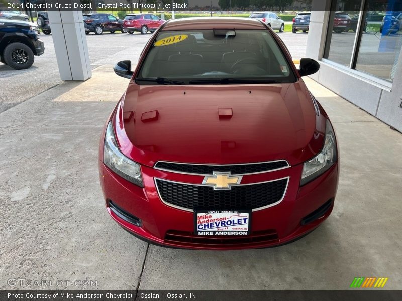 Crystal Red Tintcoat / Jet Black 2014 Chevrolet Cruze Diesel