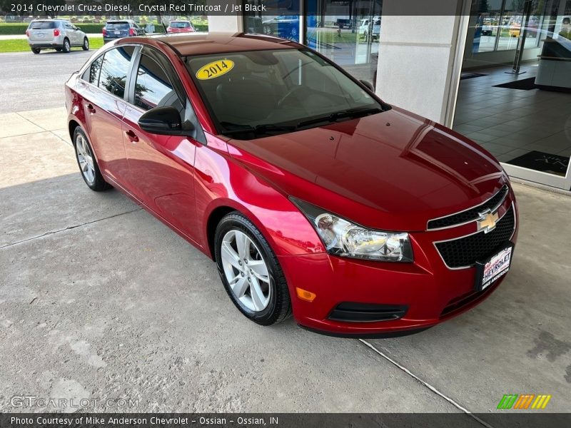 Crystal Red Tintcoat / Jet Black 2014 Chevrolet Cruze Diesel