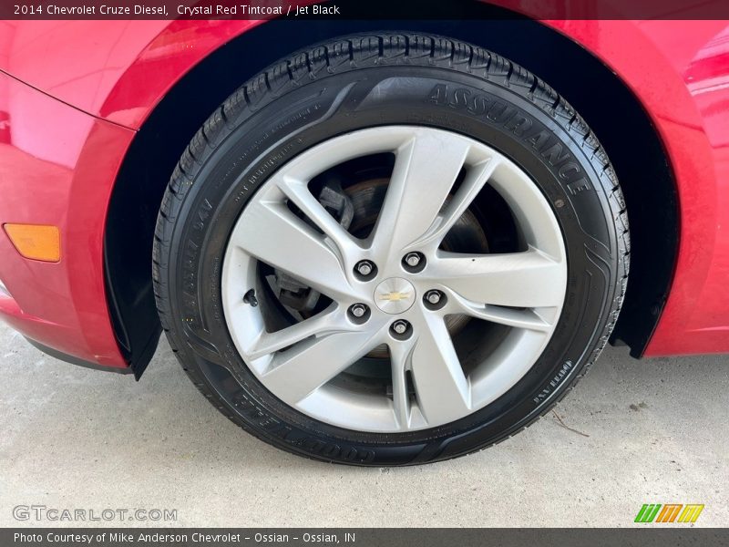 Crystal Red Tintcoat / Jet Black 2014 Chevrolet Cruze Diesel