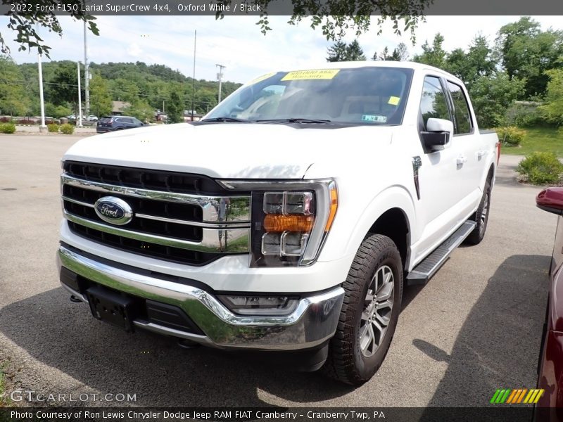 Oxford White / Black 2022 Ford F150 Lariat SuperCrew 4x4
