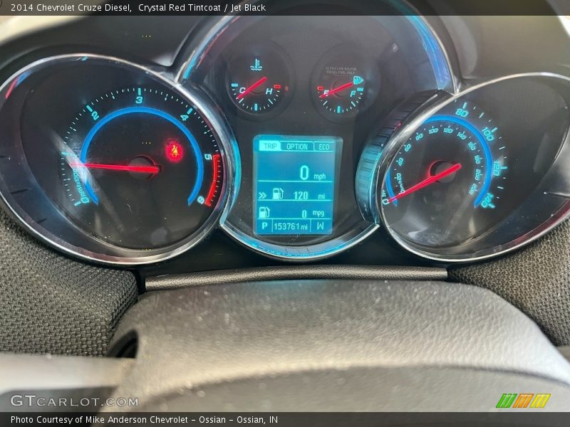 Crystal Red Tintcoat / Jet Black 2014 Chevrolet Cruze Diesel