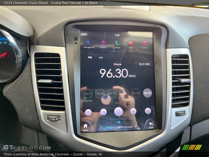 Crystal Red Tintcoat / Jet Black 2014 Chevrolet Cruze Diesel