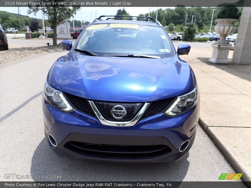 Caspian Blue Metallic / Light Gray 2019 Nissan Rogue Sport SV AWD