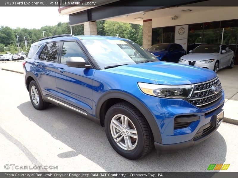 Atlas Blue Metallic / Ebony 2020 Ford Explorer XLT