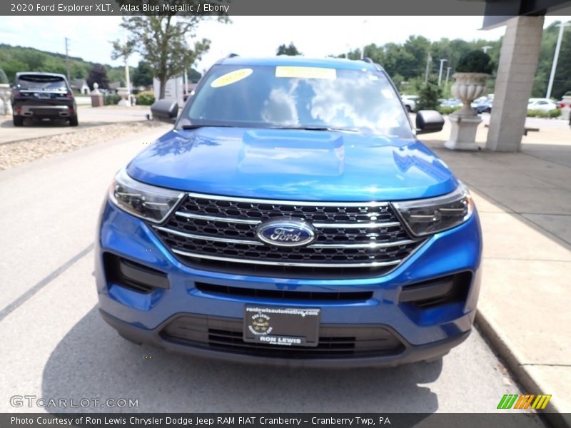 Atlas Blue Metallic / Ebony 2020 Ford Explorer XLT