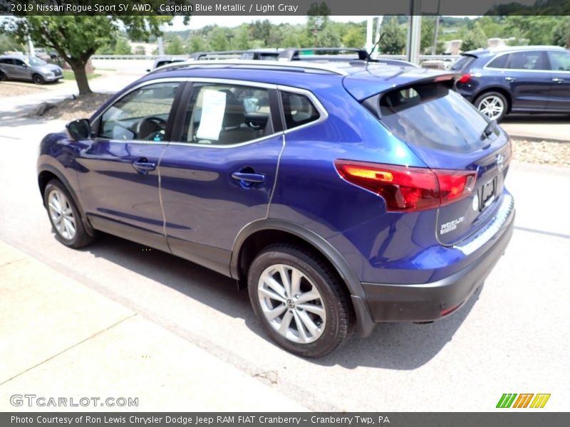Caspian Blue Metallic / Light Gray 2019 Nissan Rogue Sport SV AWD